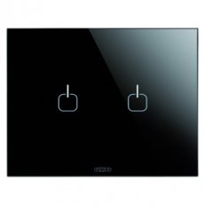 ICE Tlačítko 3pól. 2 symboly, černá GEWISS GW16952CN
