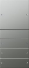 Kolébková sada 4x System 55 nerez GIRA 2134601