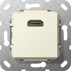 HDMI Krátký kabel vložka krémově bílá GIRA 567001