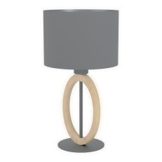 Stolní svítidlo BASILDON 1 1xE27 dřevo/černá 40W IP20 EGLO 43569