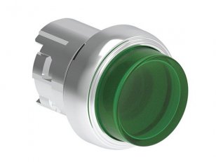 Lovato LPSBL203 Podsvícený tlačítkový ovladač kovové d22mm vystouplé zelené