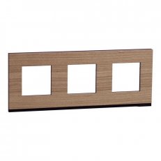 Unica Pure Krycí rámeček trojnásobný, Oak Wood SCHNEIDER NU600684