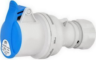 Průmyslová zásuvka na pohyblivý přívod 1F, IP44, 16A, 230V, 2p+PE ETI 004482000