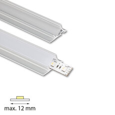 Nástěnný hliníkový profil NK, 36x19mm, mléčný difuz., 1m MCLED ML-761.054.43.1