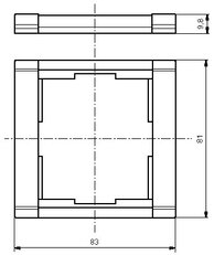 Jednorámeček ABB TIME bílá/ledová bílá 3901F-A00110 01