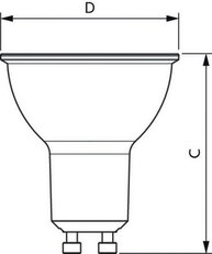 LED žárovka PILA 4,9-500lm GU10W 120D ND