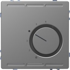 Pokojový termostat Merten D-Life 24V Stainless Steel SCHNEIDER MTN5763-6036