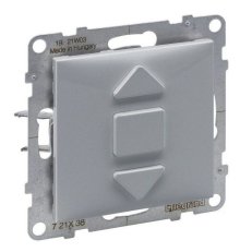 SUNO HLINÍK TLAČÍTKOVÝ SPÍNAČ OVLÁDÁNÍ ŽALUZIÍ 6 A - 250 V LEGRAND 721338