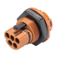 vidlice vestavná gesis RST, 5-pól, M25, lisovací kontakty, hnědá