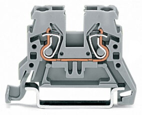 2vodičová průchozí svorka 2,5mm2 Boční a středový popis černá WAGO 870-905