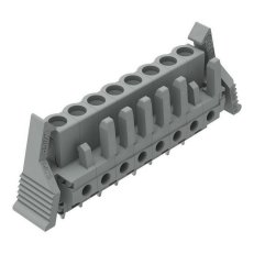 Pružinová svorkovnice THT rovná 5 mm šedá 8pól. WAGO 232-138/039-000