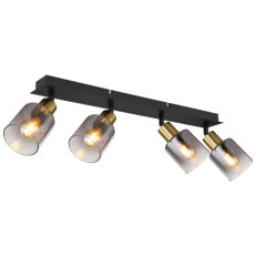 Stropní svítidlo HOLLSY černá 4xE14,max. 40W 230V GLOBO 54310-4
