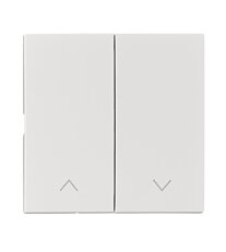 Kryt spínačů a ovladačů dvojitý, symbol šipky, bílý SCHRACK EV102212--