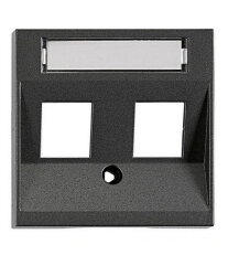 Kryt datové zásuvky 2x RJ45, antracit SCHRACK EV114304--