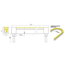 XMAGIS 12X17 CCT 9.6W/m 120LED/m 1m 6000