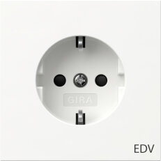 SCHUKO EDV + SP F100 čistě bílá GIRA 446170