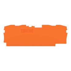 Koncová bočnice a separátor, Tloušťka 1 mm, Oranžová WAGO 2006-1492