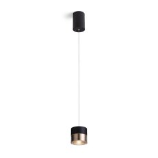 JUNIPER závěsná stahovatelná černá/zlatá  230V LED 15W 30°  3000K RENDL R14219