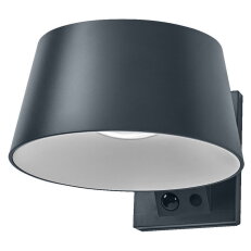ENDURA STYLE SOLAR BRIGHT SENSOR Wall Brella IP54 Dark Grey OSRAM 4099854415111