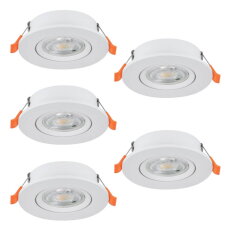 Vestavné svítidlo BARRANCO 5XLED-CCT d90 22,5W IP20 bílá EGLO 902263