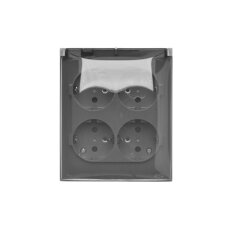 Zásuvka silová 4 násobná typ F (přístroj