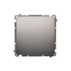 Ovladač zapínací SVĚTLO, řazení 1/0, 16AX, 250V~, Inox BMS1A.01/21
