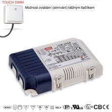 Vícehladinový zdroj s DALI 25W 6-50V MEAN WELL LCM-25DA