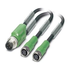 Kabel snímače/akčního členu SAC-4P-M12FY/2X0,2-PUR/M8FS MS VA AT 1482419
