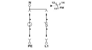 Svodič přepětí typu 2 VAL-SEC-T2-1S-350-FM PHOENIX CONTACT 2905333