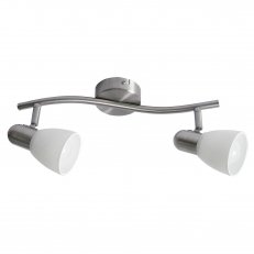 Soma E14 2x 40W IP20 saténový chrom RABALUX 6302