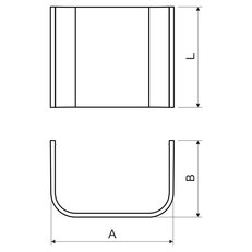 Spojka pro zemní kanál KOPOKAN 120x100 mm. KOPOS SPOJKA K2_ZB