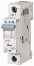 Jistič Eaton PL6-B16/1 (6kA) 16A 1-pólový 286521