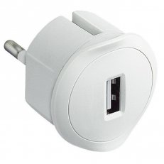 USB ADAPTÉR DO ZÁSUVKY BÍLÁ LEGRAND 050680