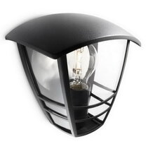 Venkovní nástěnné svítidlo Creek černá 1x60W 230V base PHILIPS 153873016