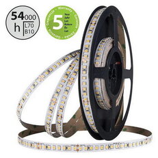 LED pásek SMD2835 CW, 160LED/m, 19,2W/m, DC 24V, 2617lm/m, CRI90, IP20, 10mm, 5m