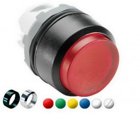 MP4-21W Tlačítko prosvětlené Bílé ABB 1SFA611103R2105