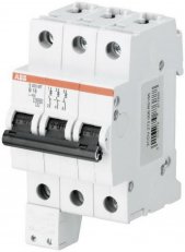 ABB Jistič 3p S203MT-C10H01 drážní aplikace 10A char. C s pomocným kontaktem 1NC