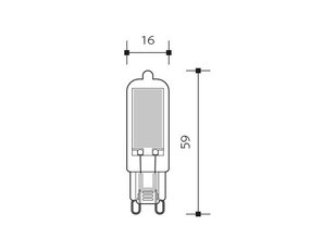 KAPSULE GLASS 3W G9 světelný zdroj, teplá LEDMED LM65204003