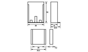 Sada pro montáž na omítku RK M36  pro RK81/RK81S/RK12/RK12S/RK24 DOEPKE 09980652