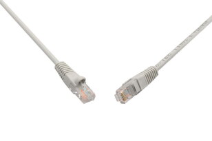 Patch kabel CAT6 UTP PVC 0,5m šedý snag-proof SOLARIX 28610059