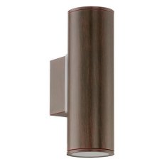 Venkovní nástěnné svítidlo RIGA 2xGU10-LED antik-hnědá 5,6W IP44 EGLO 94105