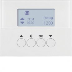Žaluziový časový spínač, K.1, bílá lesk BERKER 85741179