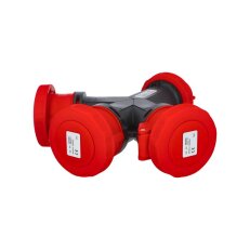 Rozbočovač (adaptér) 16004 IP67 400V/16A/5P 6h 3 vývody FAMATEL 16004