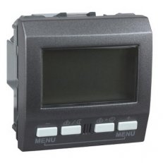 KNX Unica TOP regulátor teploty místnosti s displejem grafit MGU3.534.12
