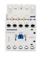 Stykač 3pólový CUBICO Mini, 5,5 kW, 12 A, 1R, 24 VAC SCHRACK LZDM1220--