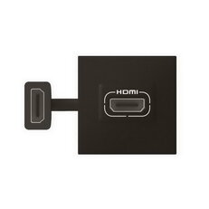 MOSAIC PŘEDKONEKTOROVANÁ ZÁSUVKA HDMI VERZE 2.0 2 MODULY ČERNÁ LEGRAND 079479L