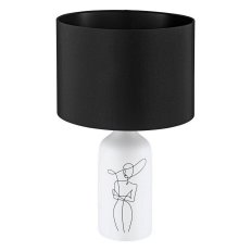 Stolní svítidlo VINOZA KERAMIK 1xE27 bílá/černá 40W IP20 EGLO 43824