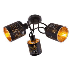 Stropní svítidlo TUNNO černá 3xE14, max. 15W 230V GLOBO 15342-3D