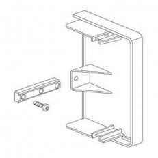 Schneider ISM11154 Stop end 80x55, alu metallic, koncový díl