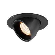 NUMINOS GIMBLE S, zápustné stropní svítidlo černé 2700 K 40° SLV 1005870